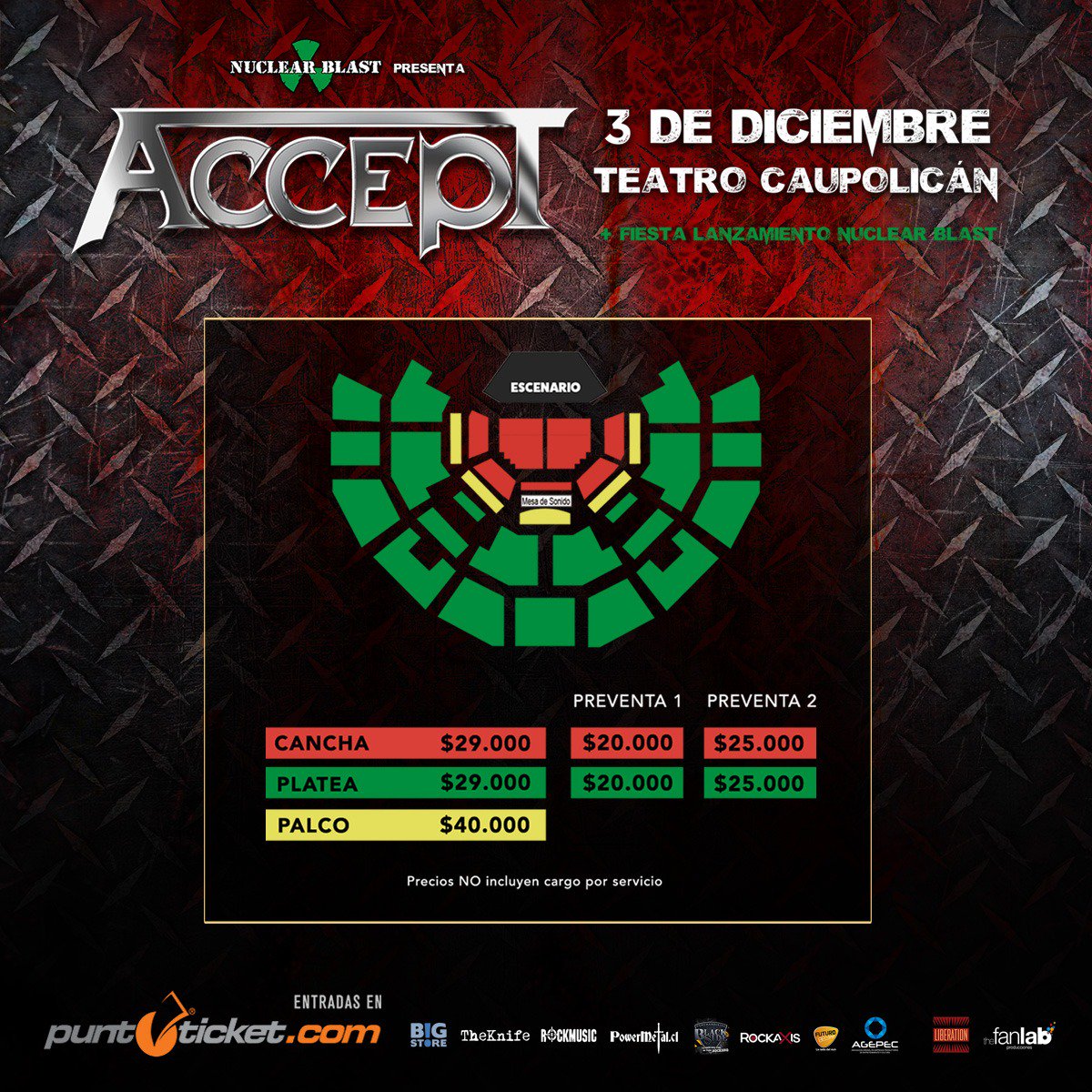 Ya partió la venta de entradas para Accept